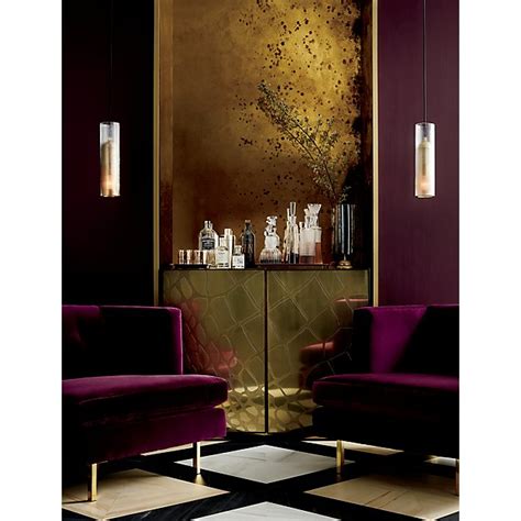 Striae Ribbed Glass Pendant Light Reviews Cb2 Salon Interior Design Art Deco Interior