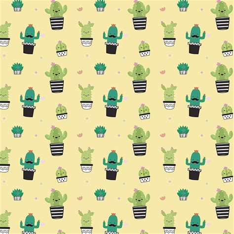 Cacti Wallpaper Sticker TenStickers
