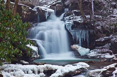 Waterfall In Winter West Virginia Photo By Troy Lilly 1966x1310