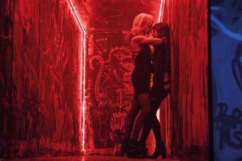 charlize theron sofia boutella in atomic blonde movie hd movies 4k wallpapers images