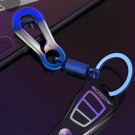 1pc Creative Car Auto Keychain Titanium Metal Key Chain Wonderful Car