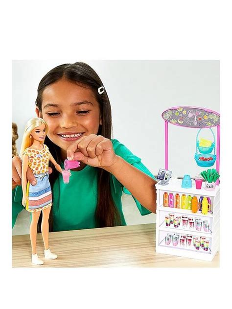 Barbie Smoothie Bar Playset With Blonde Barbie Doll