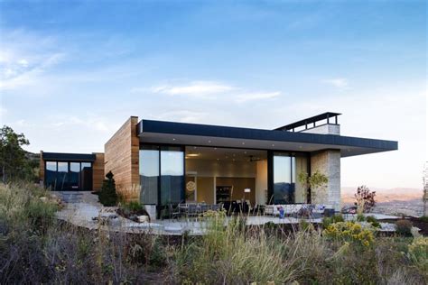 A Modern Home Embedded Into Utahs Gorgeous Mountain Landscape
