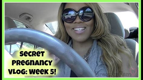 {2} secret pregnancy vlog week 5 telling hubby the news breezynfamtv youtube