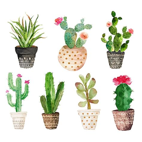 Digital download was super easy. Succulent Green Plants Canvas Nordic Watercolor Art Print ...