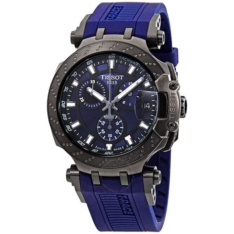tissot t race chronograph quartz blue dial men s watch t1154173704100 fado vn