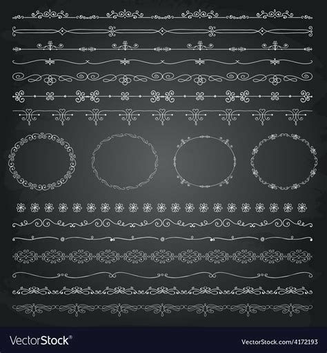 Hand Drawn Borders And Frames Royalty Free Vector Image