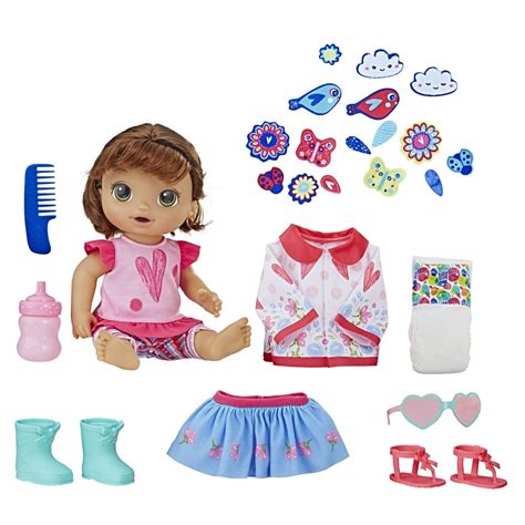 Baby Alive So Many Styles Baby Brown Straight Hair Doll