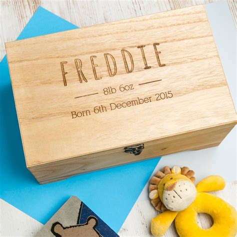 Personalised Baby Keepsake Memory Box For New Mums By Dust And Things
