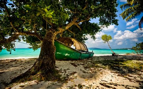 Nature Landscape Beach Island Tropical India Boat