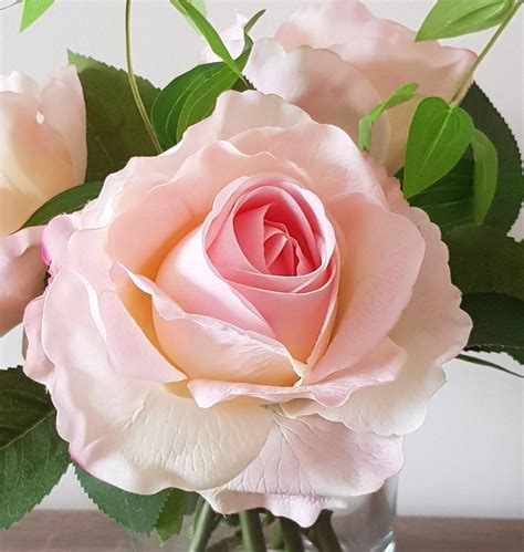 Real Touch Roses Real Touch Floral Arrangement Cream Roses In Etsy