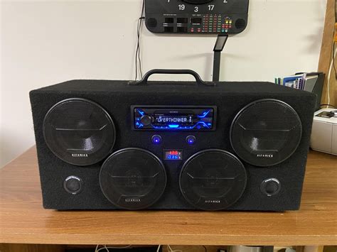 First Diy Boombox Build Four 525” Speakers And Two Tweeters With A