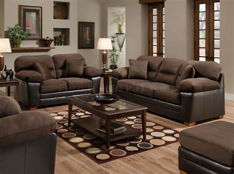 Not only am going to decorate with this brown sofa i'm going to learn to love it. Brown Godiva Microfiber Sofa & Loveseat Set w/Accent Pillows