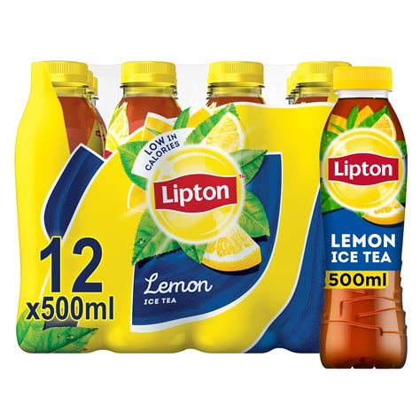 Lipton Ice Tea Lemon Soft Drink 500ml Pack Of 12 Buy Online In