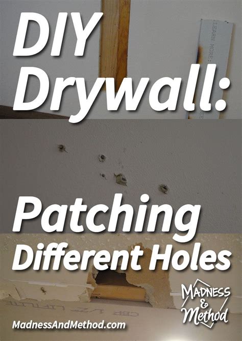 Diy Drywall Patching Different Holes Madness And Method How To Patch