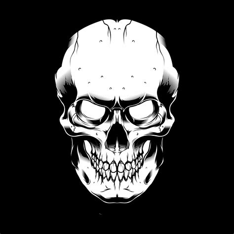Black And White Skull Skull Clipart Black And White Free Download