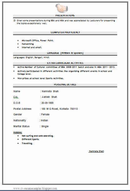 Fresher word in ms cv format download. 25 Simple Resume format for Freshers in 2020 | Resume ...