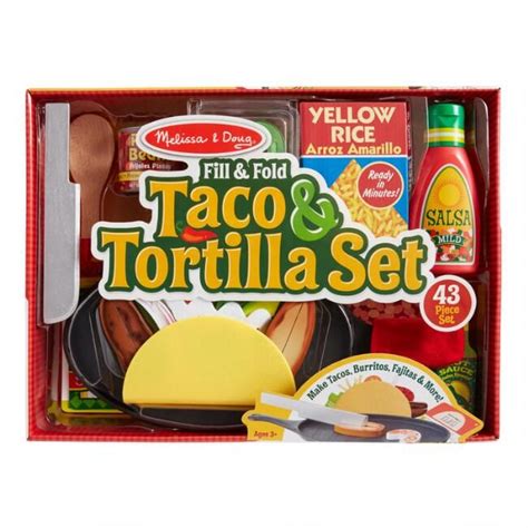 Melissa And Doug Fill And Fold Taco And Tortilla Set Tortilla Tacos