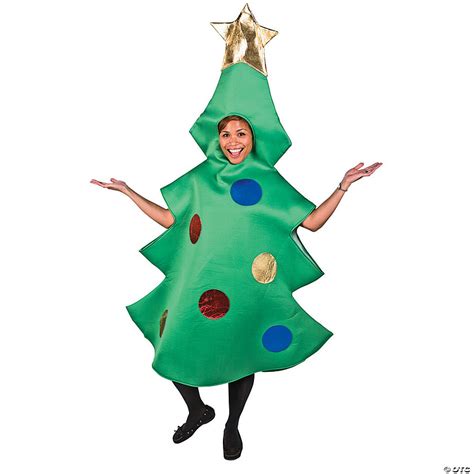 Adults Christmas Tree Costume Standard Oriental Trading