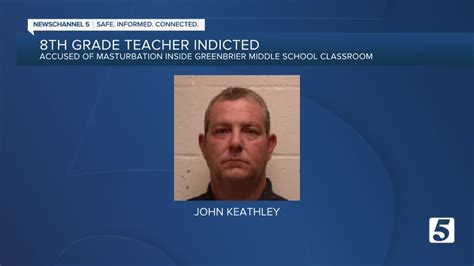 Tennessee Middle School Teacher Indicted For Self Stimulation In