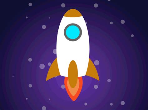 Rocket In The Space Animation By Mykola Dmytriv On Dribbble