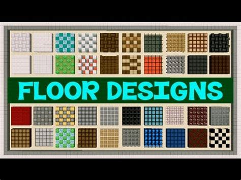 Here are some amazing build ideas to craft and create for all platforms. Minecraft: Floor Designs - YouTube
