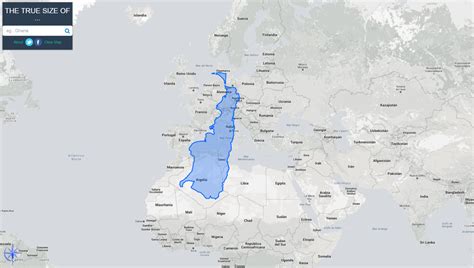 Argentina Compared To Europe At The Same Maps On The Web