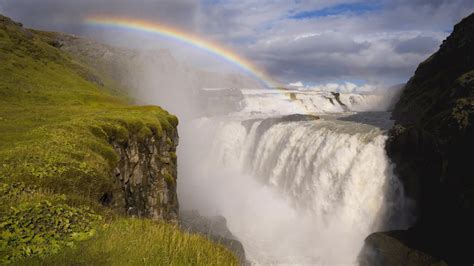 Rainbow Over A Powerful Waterfalls Wallpaper Other Wallpaper Better