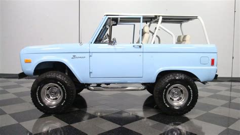 1977 Ford Bronco In Baby Blue Packs A Stroker V8