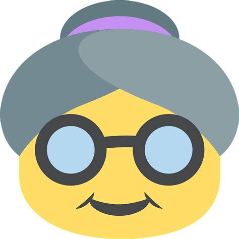 Download Old Woman Emoji Clipart Old Age Emoji Png Download