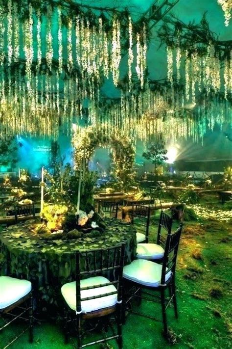 Enchanted Forest Themed Wedding Reception