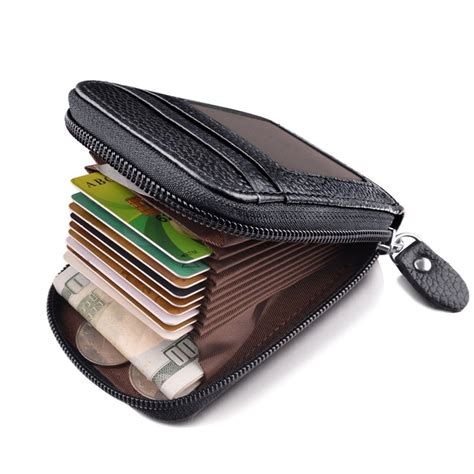 0 out of 5 stars, based on 0 reviews current price $12.35 $ 12. Men's Wallet Leather Credit Card Holder RFID Blocking Zipper Pocket New-in Card & ID Holders ...
