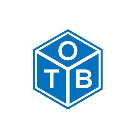 Otb Letter Logo Design On Black Background Otb Creative Initials