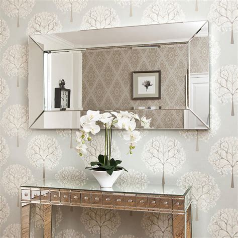 20 bathroom mirrors to inspire powder room design. deep large all glass framed wall mirror by decorative ...