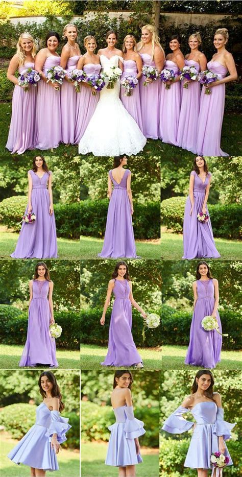 2019 Brides Favorite Purple Wedding Colors Purple Bridesmaid Dresses