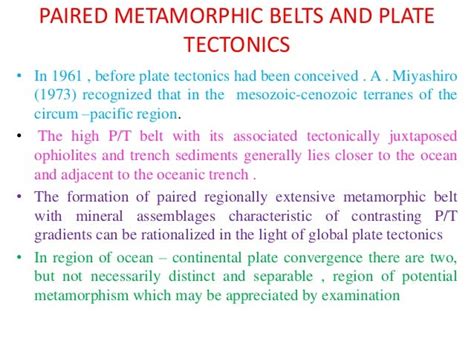 Paired Metamorphic Belts