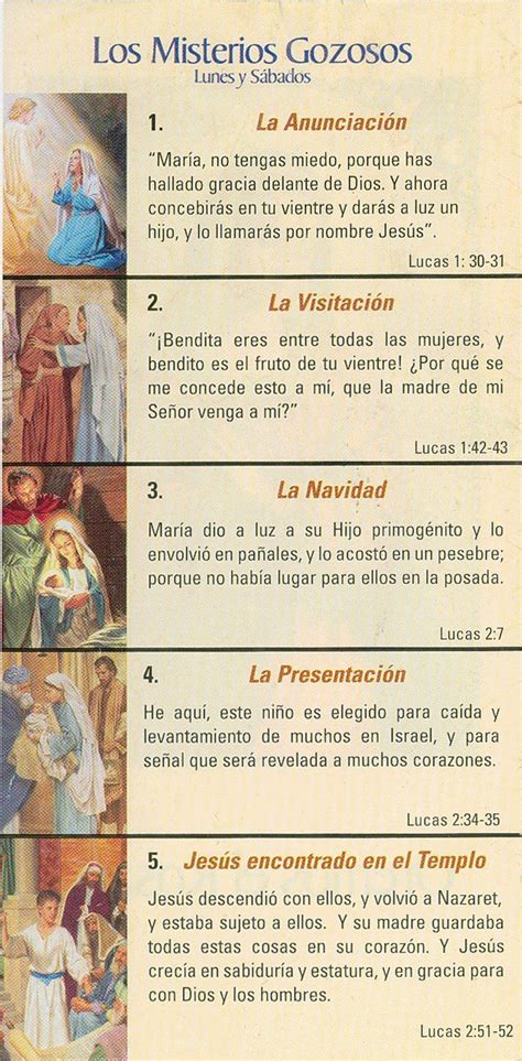 How To Pray The Rosary In Spanish Printable