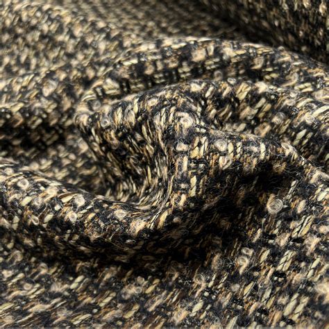 British Wool Acrylic Mohair Suiting Fabric Lady Tweed