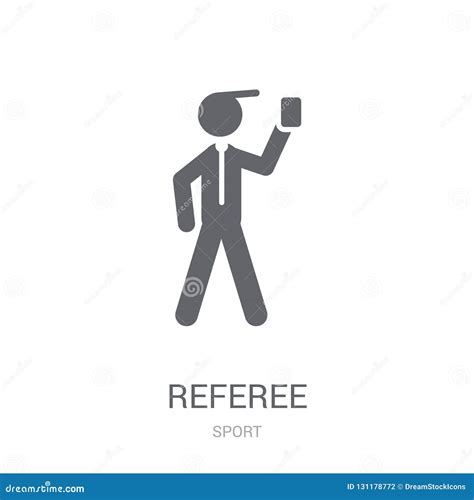 Referee Icon Trendy Referee Logo Concept On White Background Fr Stock
