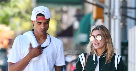 Hailey Baldwin Showcases Her Killer Legs In Tiny Denim Shorts As She Steps Out With Male Pal