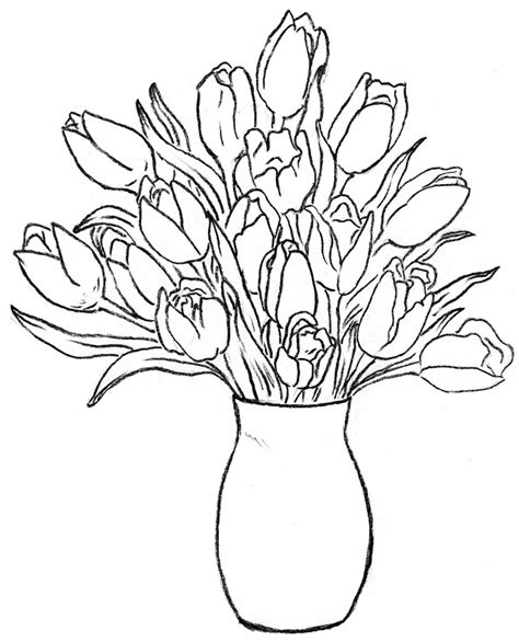 How to draw a still life scenery of flower vase step by step for beginners | art & craft: Beautiful Drawing Pictures Of Flowers at GetDrawings ...