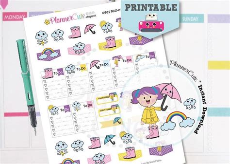 Free Kawaii Printable Planner Stickers Partymazing Planner Stickers