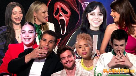 Scream 5 Cast Interviews 2022 Marley Shelton Dylan Minnette Melissa Barrera Jenna Ortega