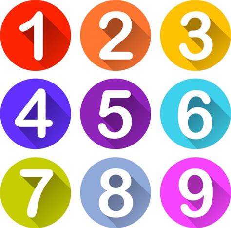 Vector Round Numbers Icons Stock Vector Image By ©nickylarson 45741299