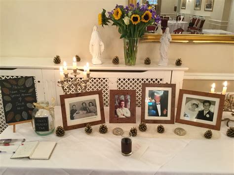 Memory Table For A Funeral Reception Memory Table Funeral Reception
