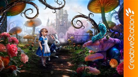 Alice In Wonderland Speed Art Photoshop Creativestation