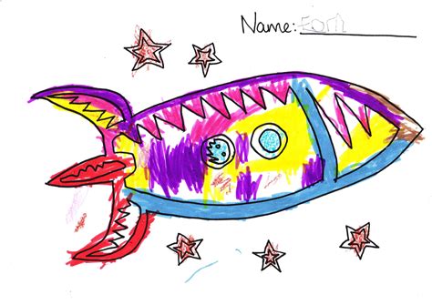 Who knew that drawing could be so easy and. Kids draw - rocket