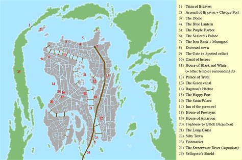 No Spoilers Map Of Braavos With Location Markers Rpureasoiaf