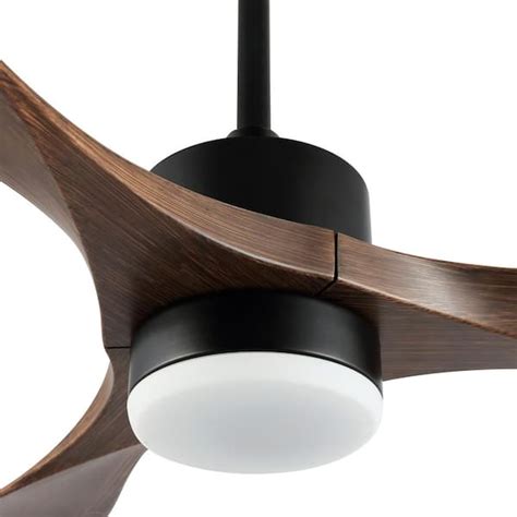 Wingbo Modern Ceiling Fan With Lights And Remote Brushed