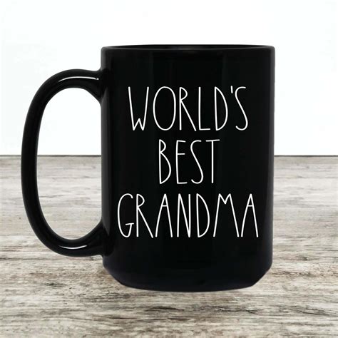 Worlds Best Grandma Coffee Mug Grandma Coffee Cup Rae Etsy